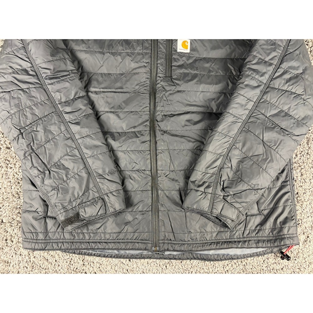 Carhartt Rain Defender Relaxed Fit Puffer Jacket Black XL Tall 0J2208-M - Picture 7 of 8